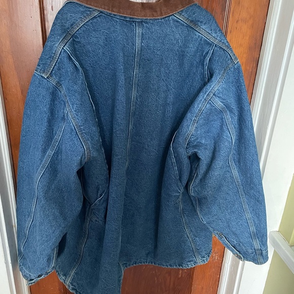 SOLD-Carhartt Men's Blanket Lined Chore Jacket with Corduroy Collar-SOLD- - Picture 2 of 7